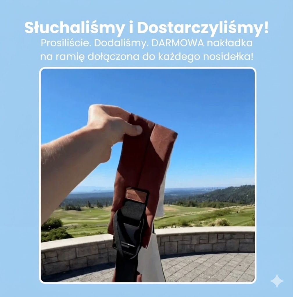 Nosidełko Merfi - Odzyskaj wolne ręce i zapomnij o bólu pleców